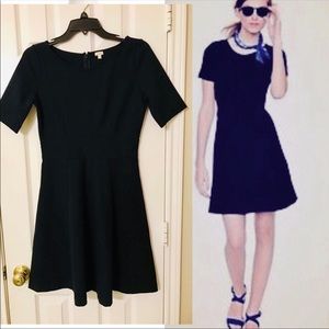 J. CREW Navy Blue Fit n flare Dress